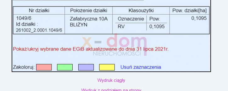 Działka Sprzedaż Bliżyn 3